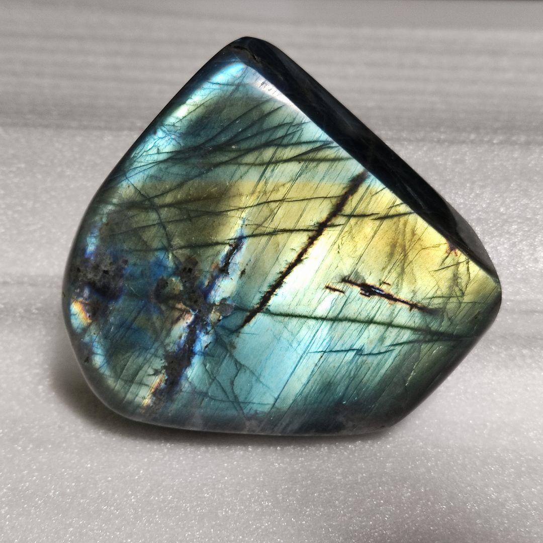 パワーストーン　天然石　原石　ラブラドライト　267g　No.89