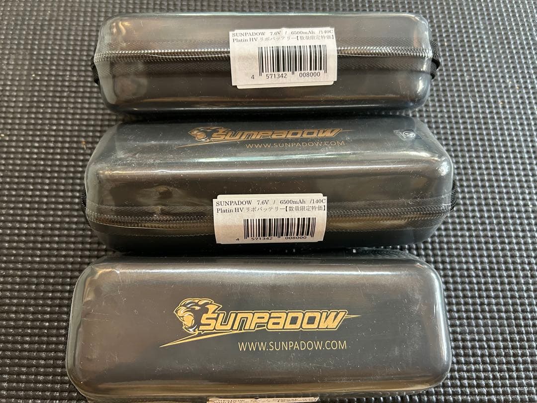 未開封3本SANPADOW 7.6V/6500mAh/140C PlatinHV