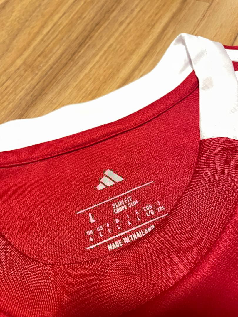 リバプールFC adidas 長袖シャツ Lサイズ レッド