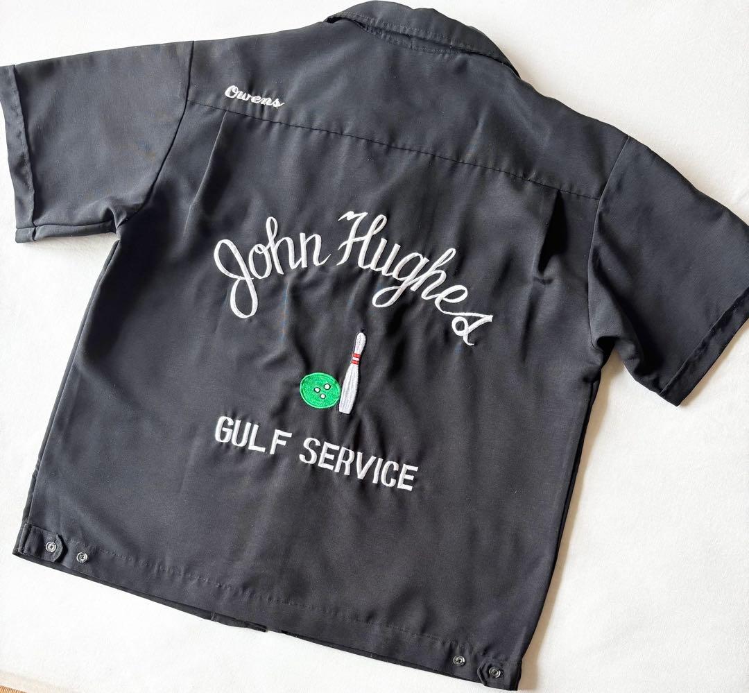 USA製 ヴィンテージ ボーリングシャツ 刺繍 ワークシャツ