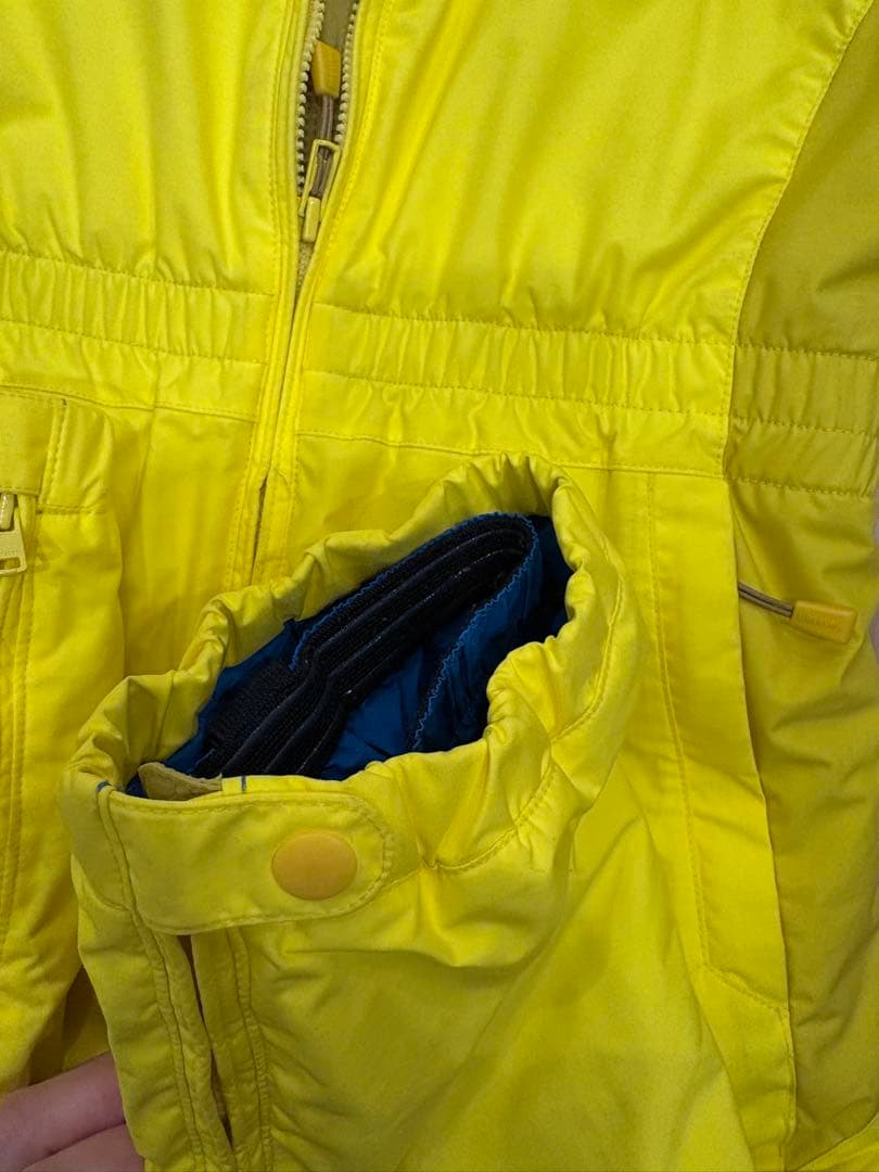 モンベル パウダーカバーオール イエロー　100cm