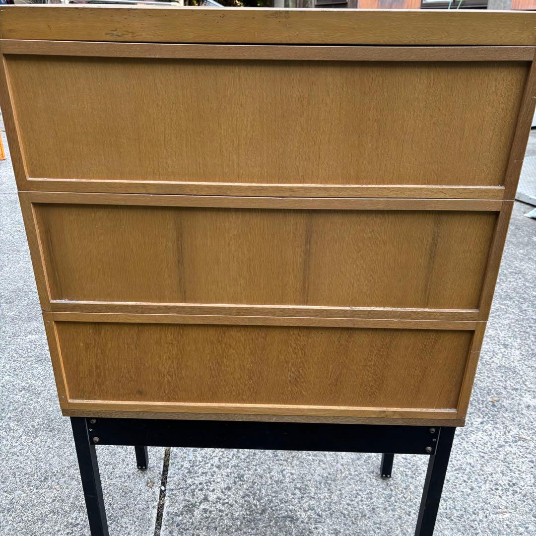 昭和レトロ　伊藤伊　積重型カード容器　30引出し　図書館　収納棚　カードケース