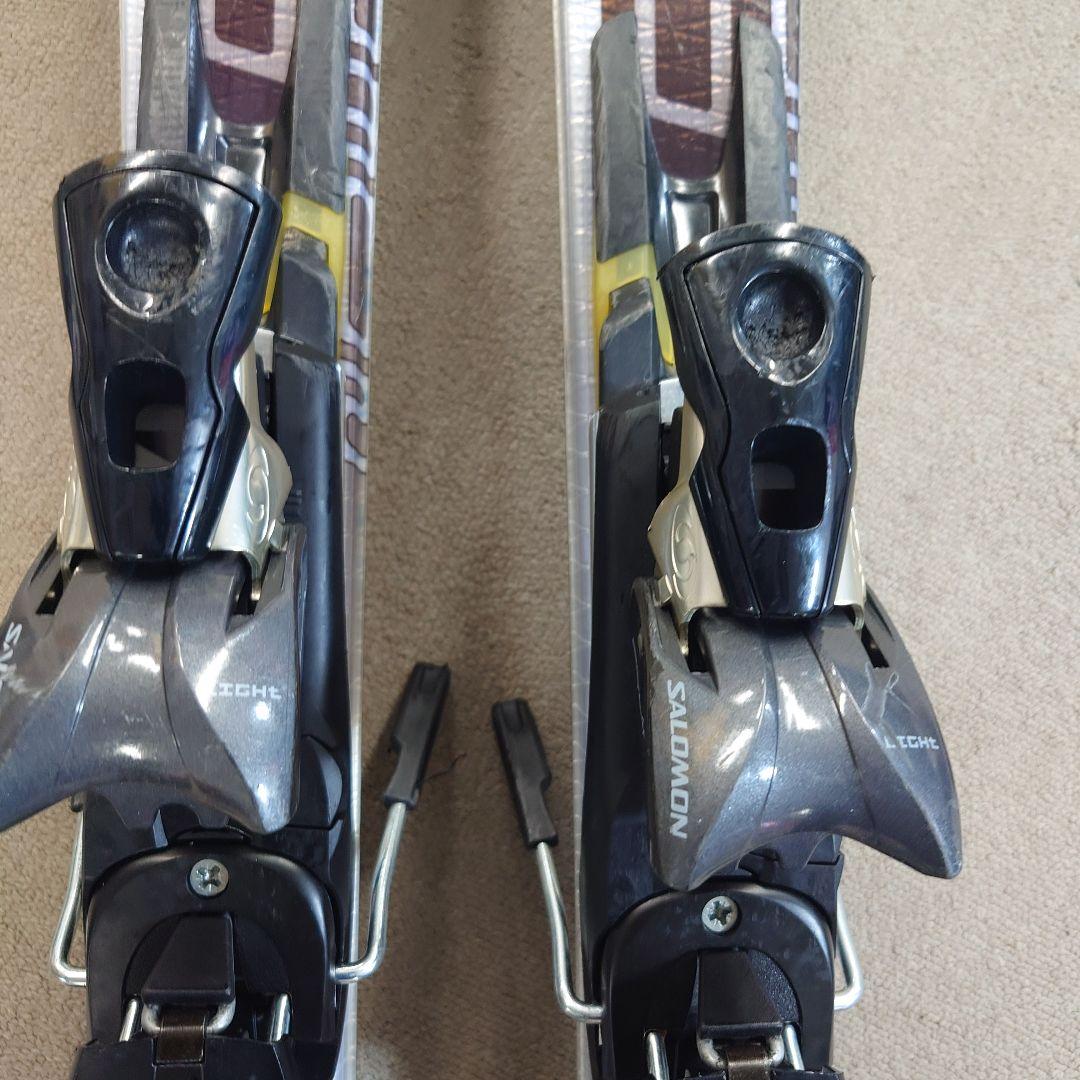 使用済比較的 綺麗サロモン156cmビンディング2点セット古いDEMOモデル