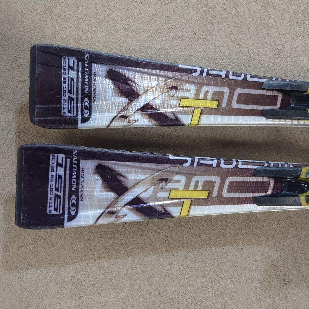 使用済比較的 綺麗サロモン156cmビンディング2点セット古いDEMOモデル
