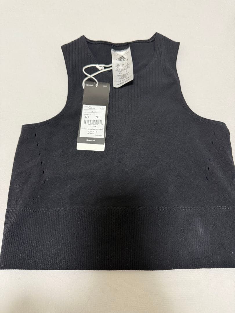 adidas インナーキャミソール・タイツセット Sサイズ ブラック ジムウェア