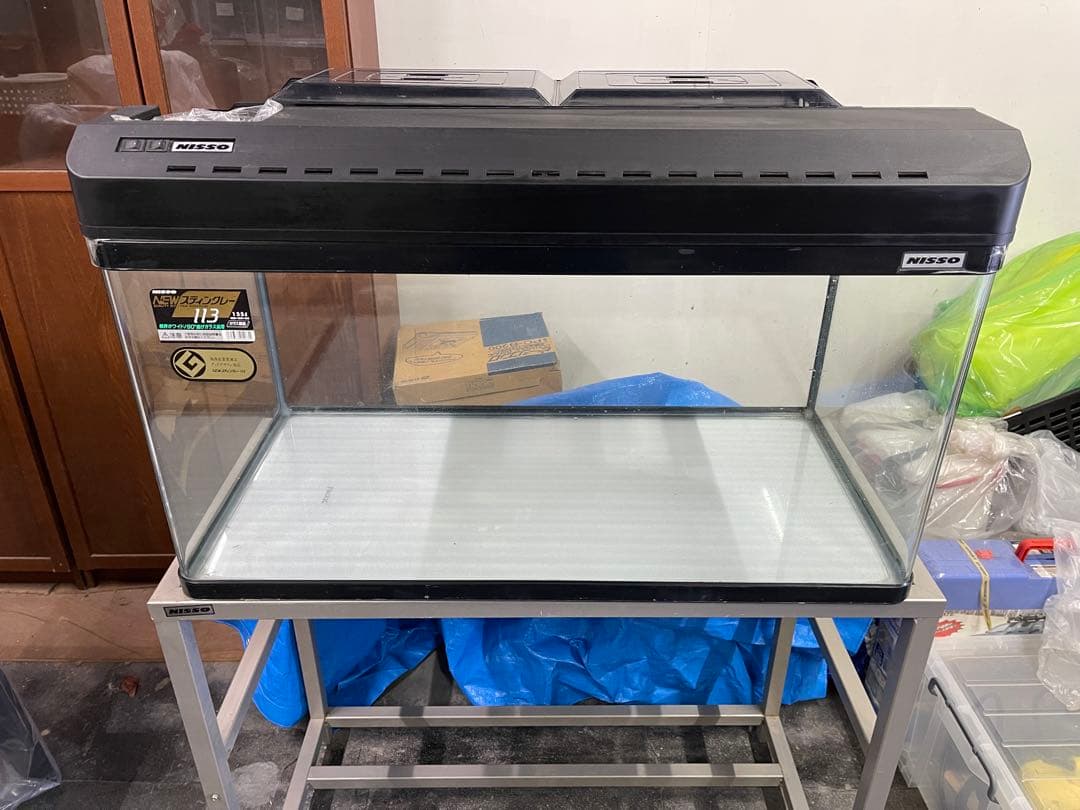 ガラス水槽セット 90cm✖️2 フレーム付き