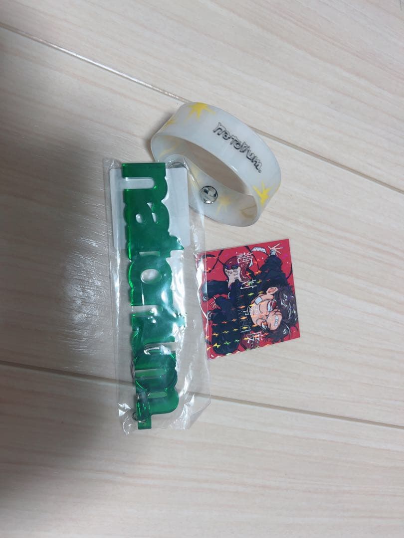 なとり キーホルダー ラバーバンド ステッカーセット