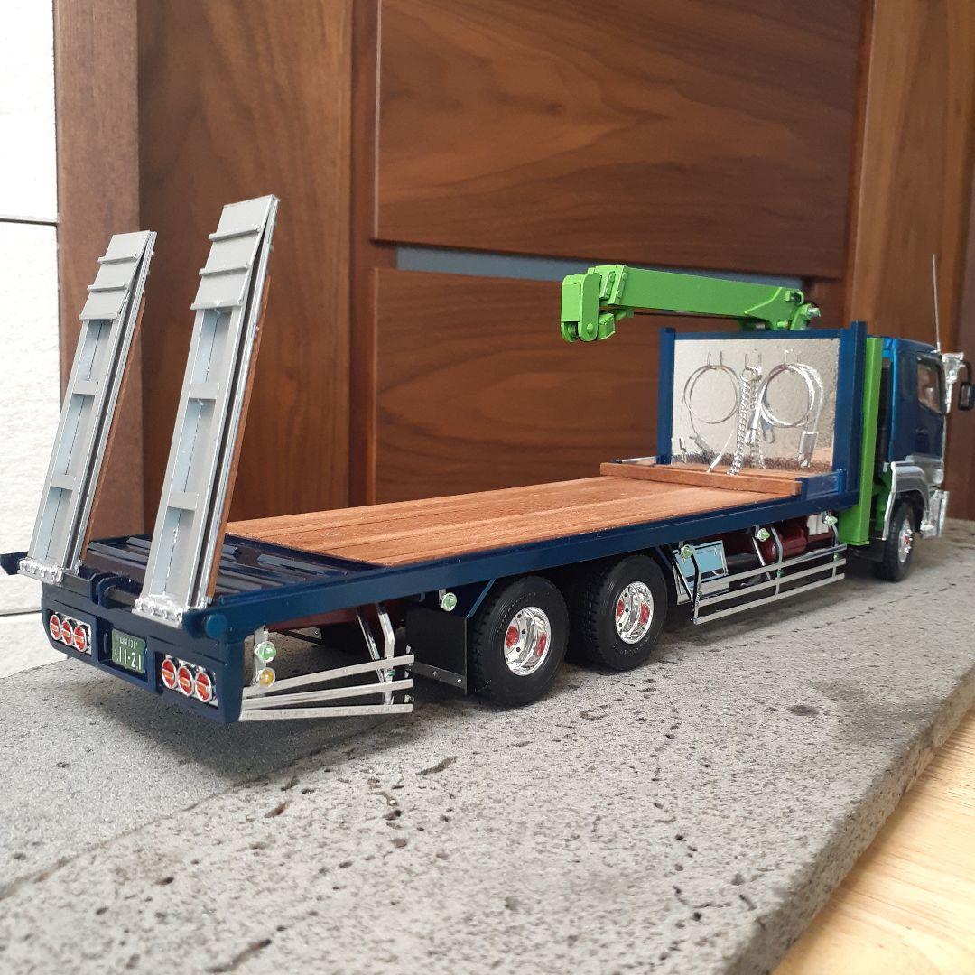 専用　デコトラプラモデル　ユニック付き回送車
