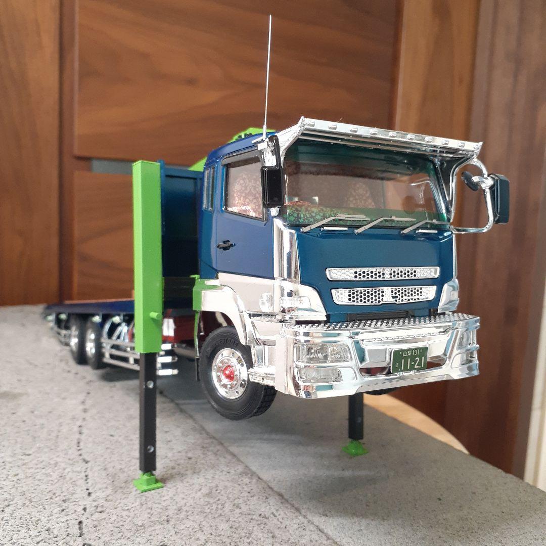 専用　デコトラプラモデル　ユニック付き回送車