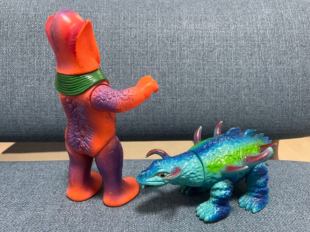 マルサン フラン星人 ブルマァク マグネドン ソフビ パチ怪獣　2体