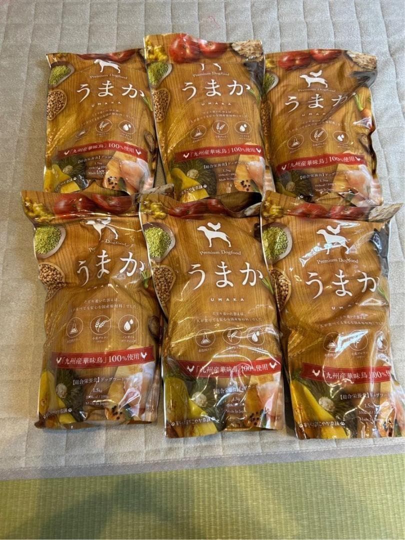 うまか プレミアムドッグフード 1.5kg ×6袋