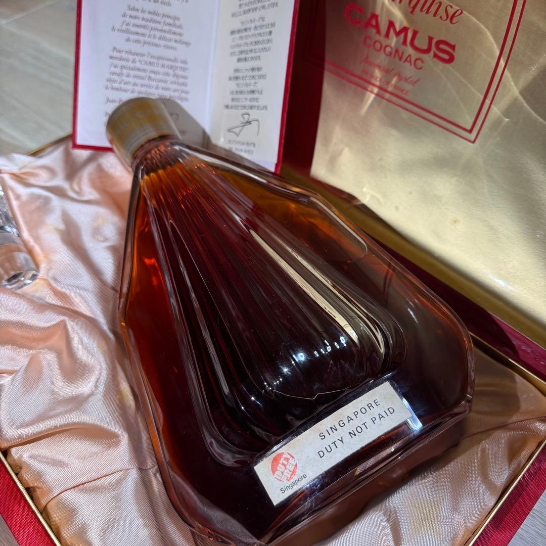 カミュ マルキーズ【未開封】バカラボトル700mlブランデー内箱・外箱・替え栓付