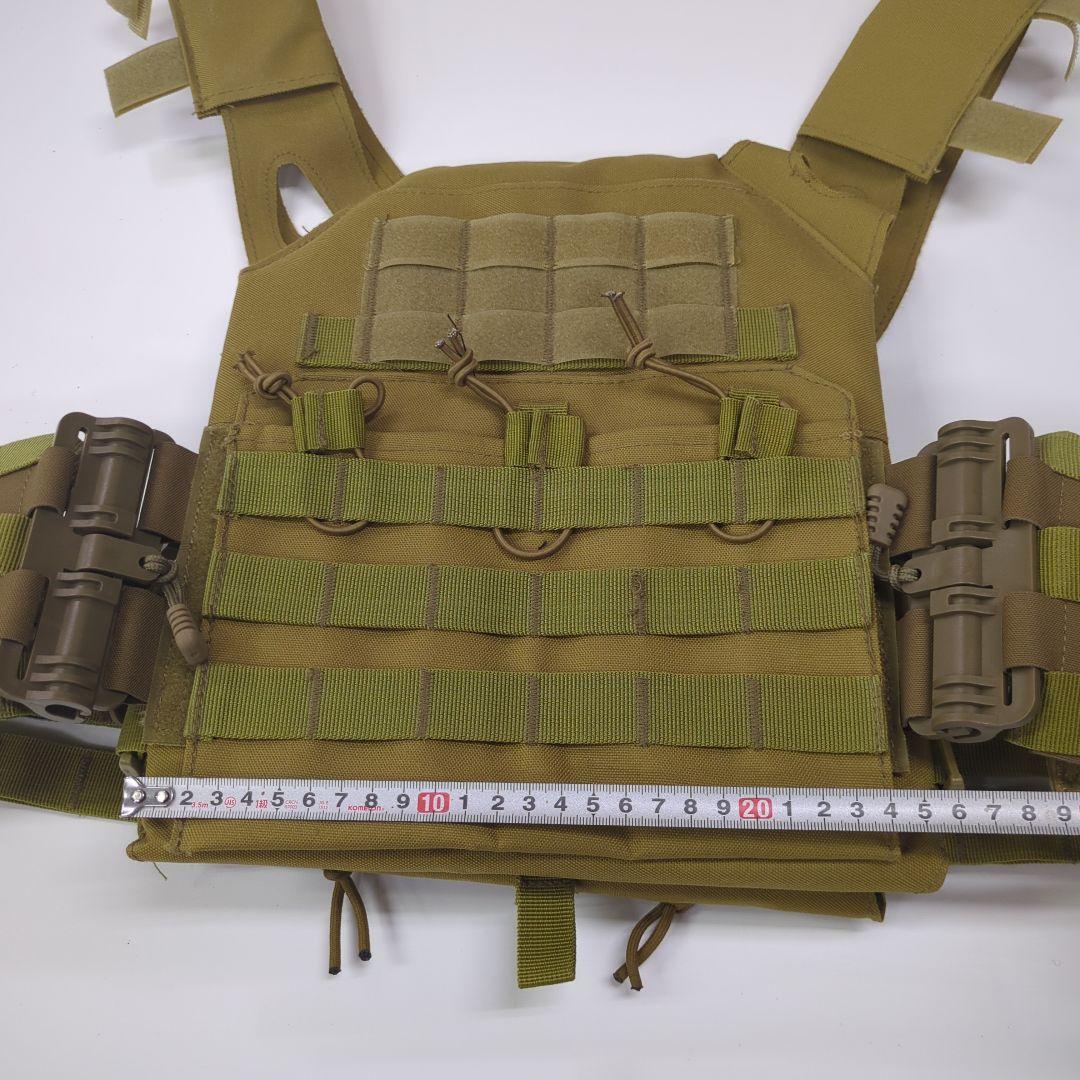 サバゲー用　プレートキャリア オリーブTAN