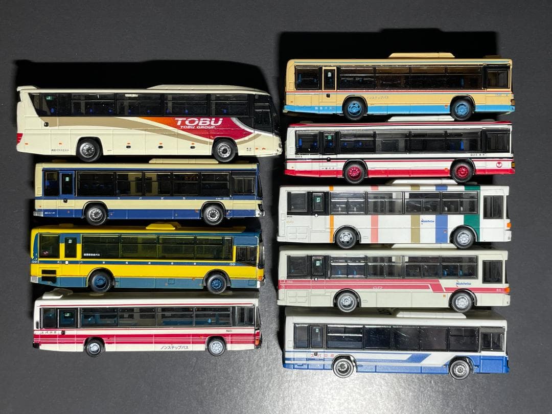 バスコレクション ジャンク品等まとめ 全国編 9台セット
