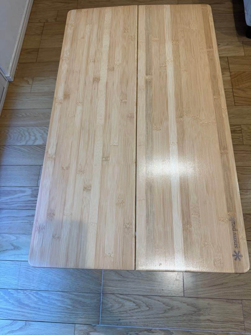 【ジャンク品】スノーピーク ワンアクションローテーブル竹LV-100T