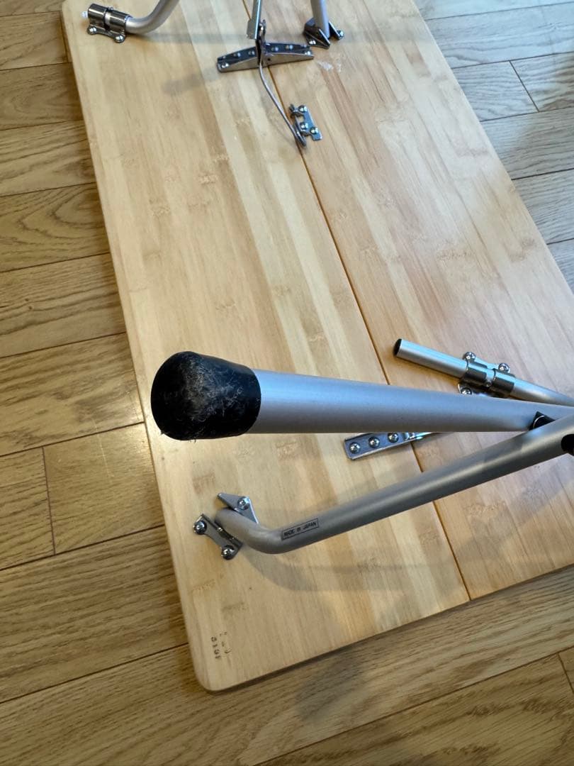 【ジャンク品】スノーピーク ワンアクションローテーブル竹LV-100T