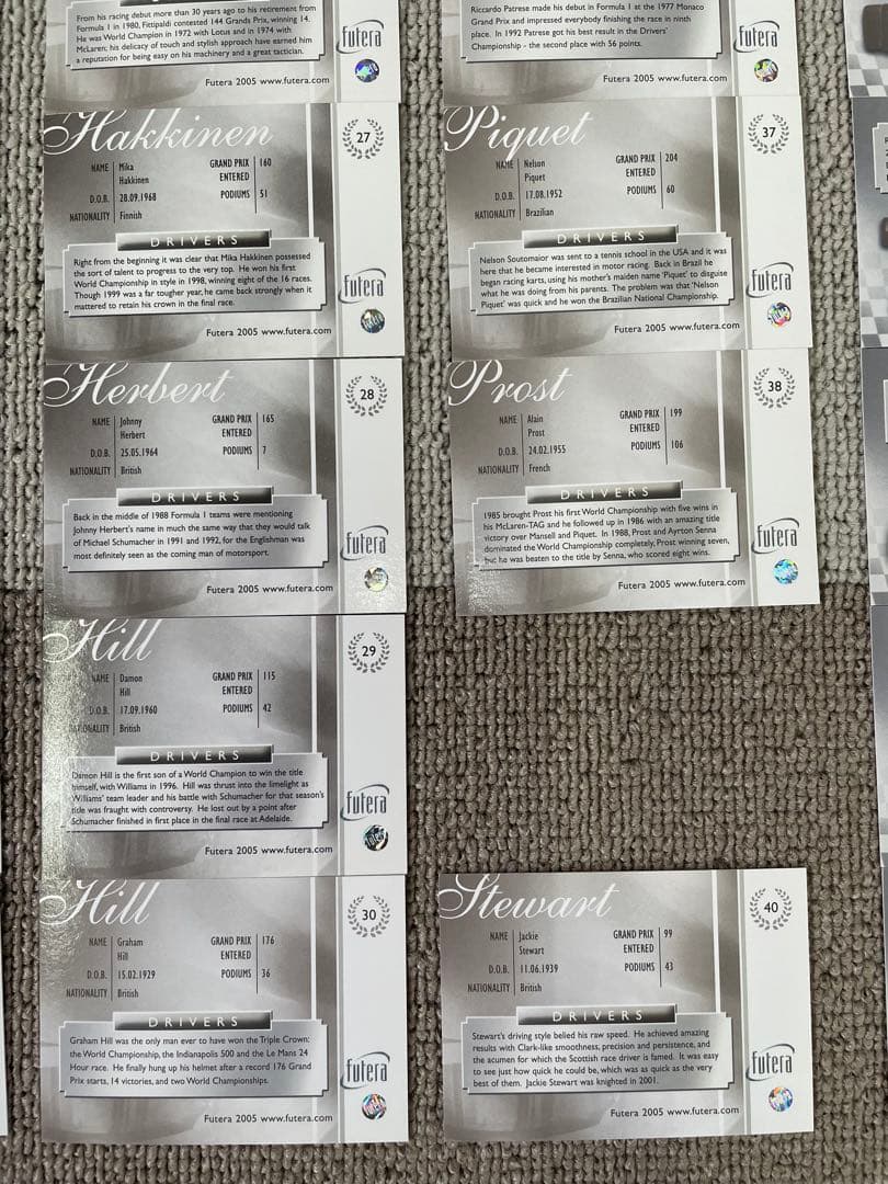 2005 FUTERA GRAND PRIX F1 レギュラーカード63種セット