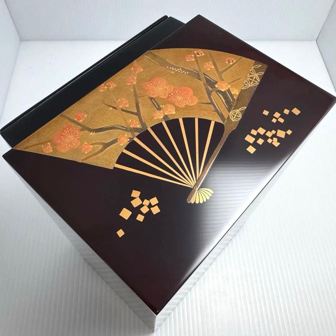 新品 輪島塗 蒔絵 茶箱 棗 香合 筒共箱 セット 漆器 漆 輪島漆器 和柄