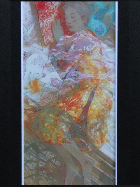 宮北千織、【陽と】、希少な額装用画集より、新品額装付、状態良好