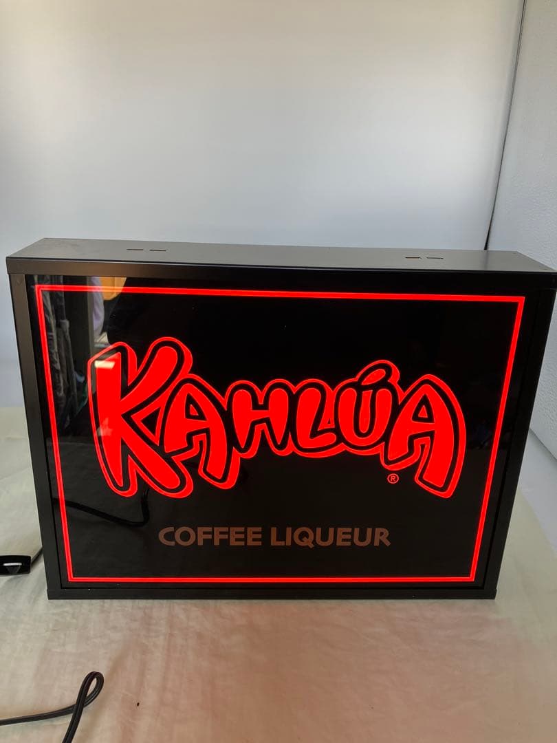 KAHLUA COFFEE 電飾サイン看板　ネオン　バーカフェ　カルーア　動作品