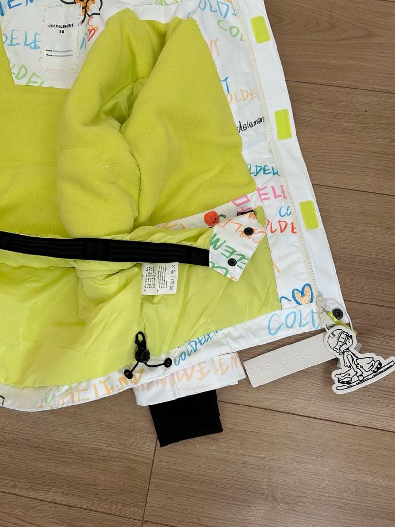 子ども用スノーボードウェア ホワイト/カラフル