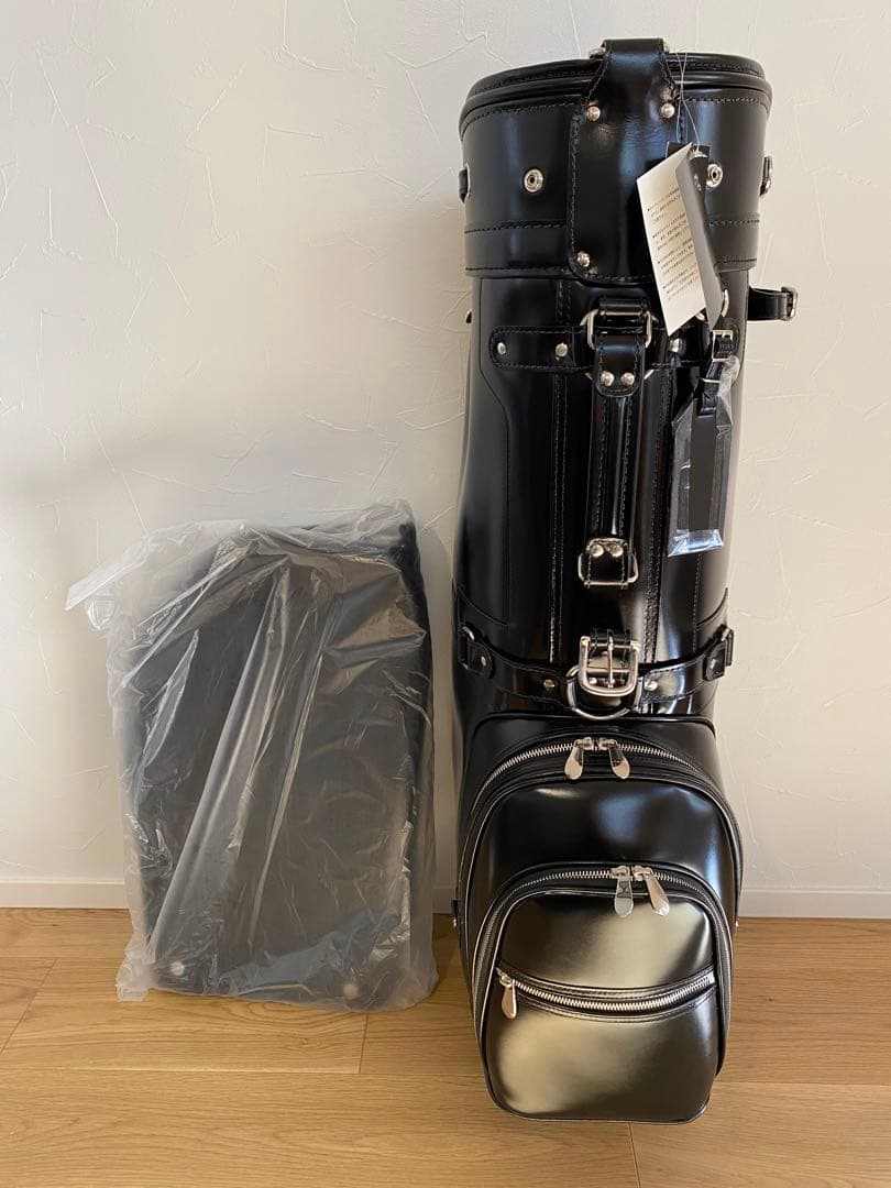 キャスコ　本革　キャディバック　KS-096 ブラック　8.5インチ