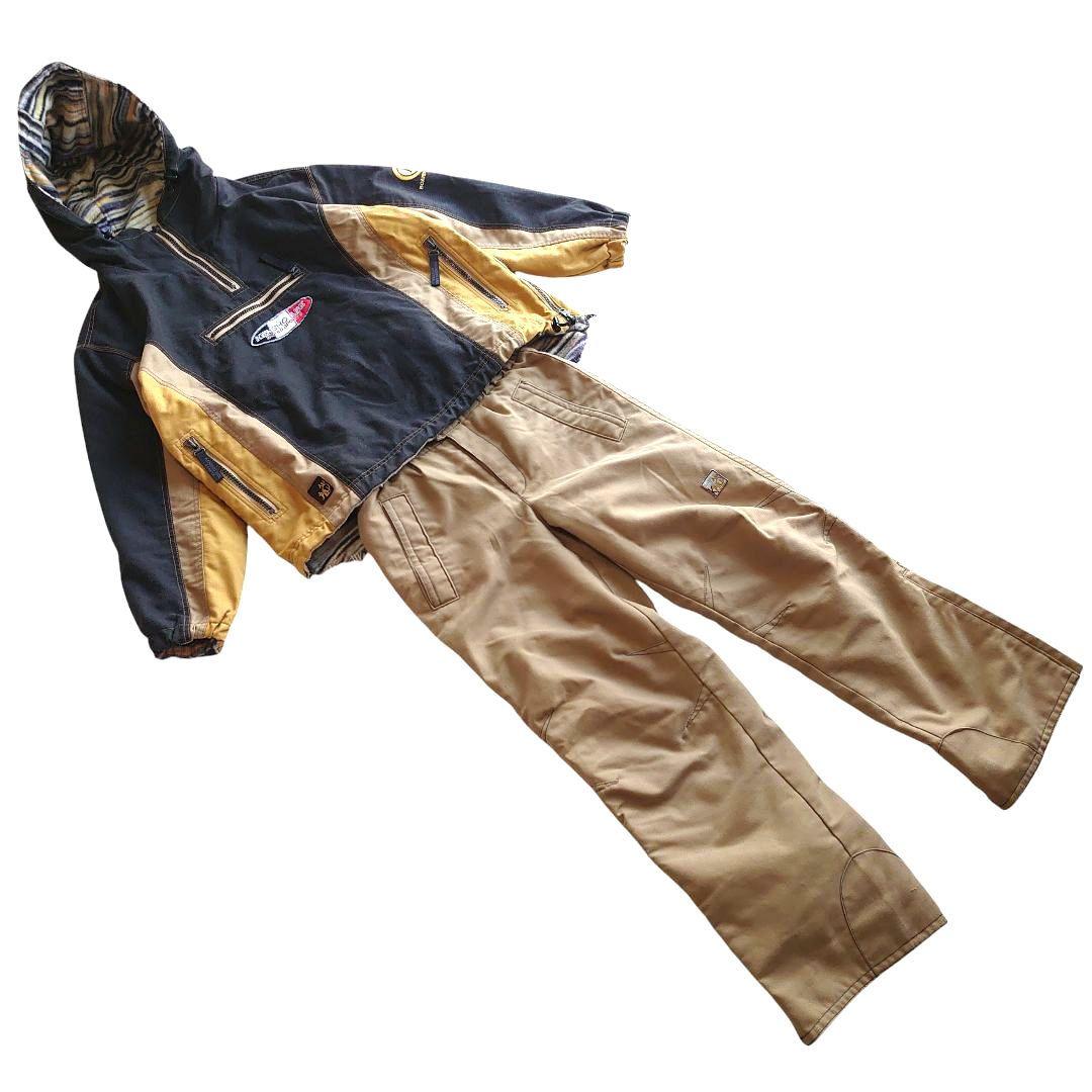 ケンショウ アベ スキー スノーボードウェア セットアップ リバーシブル