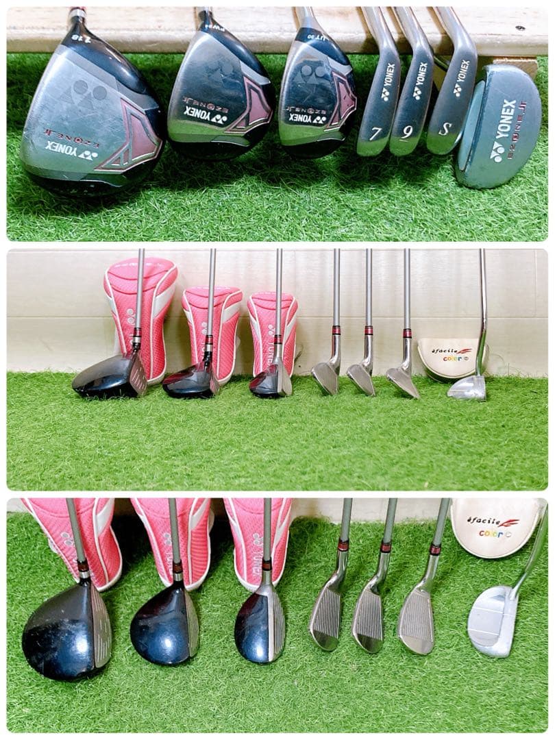 N14 ヨネックス　ゴルフクラブ　ジュニアセット　130cm〜 高学年　女の子用