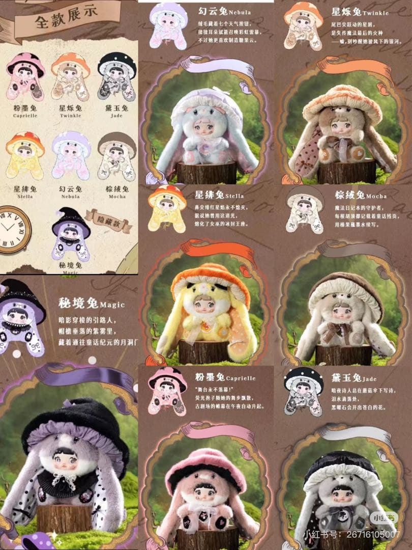 Nommi 400% シークレット　v2 キノコ帽子シリーズ 目が3つタイプ