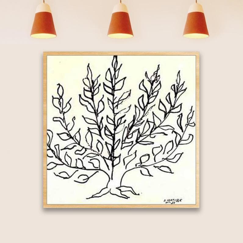 額装済/低木 1951 リプロダクション/マティス/ポスター/インテリア/アート