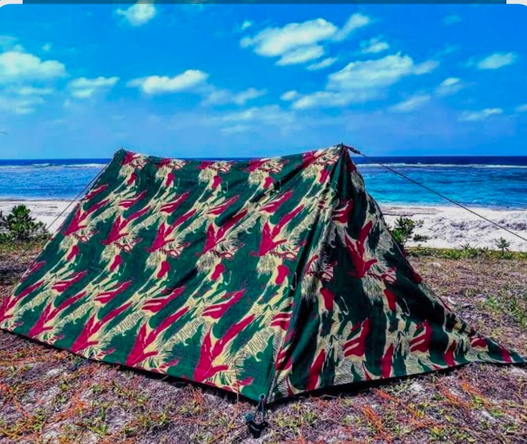 希少　カメルーン軍幕　used 2枚