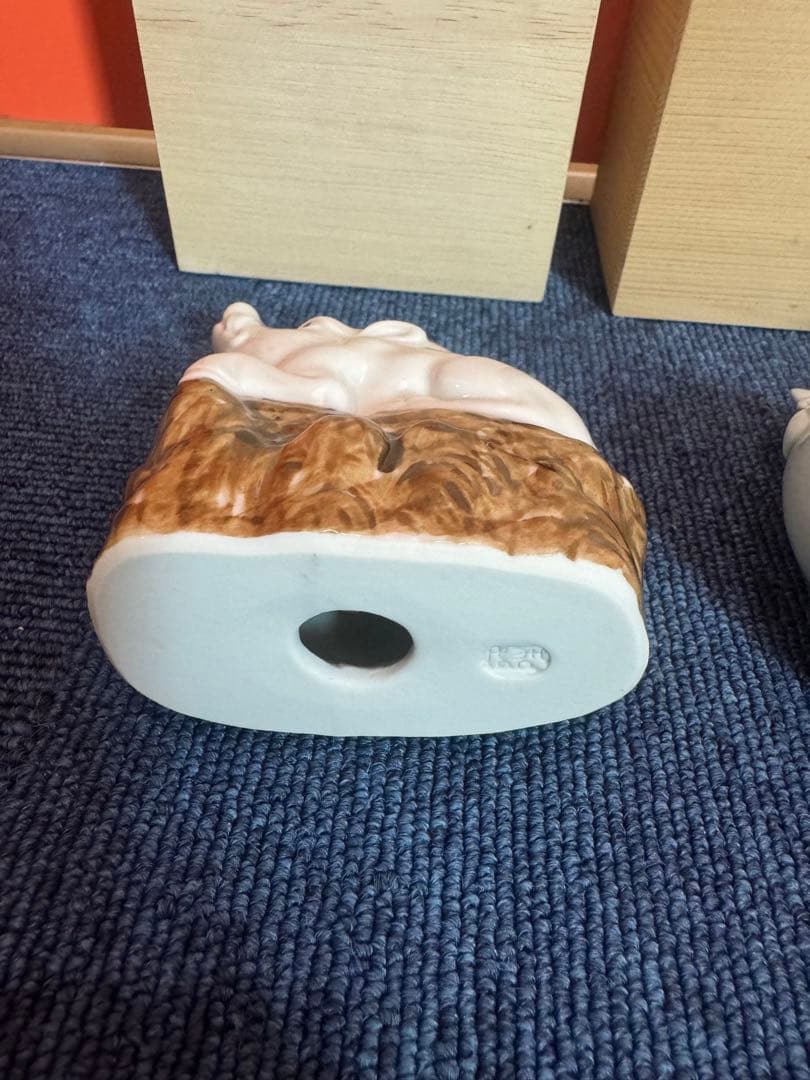 2053 九谷焼　北村隆　干支　亥　酉　置物