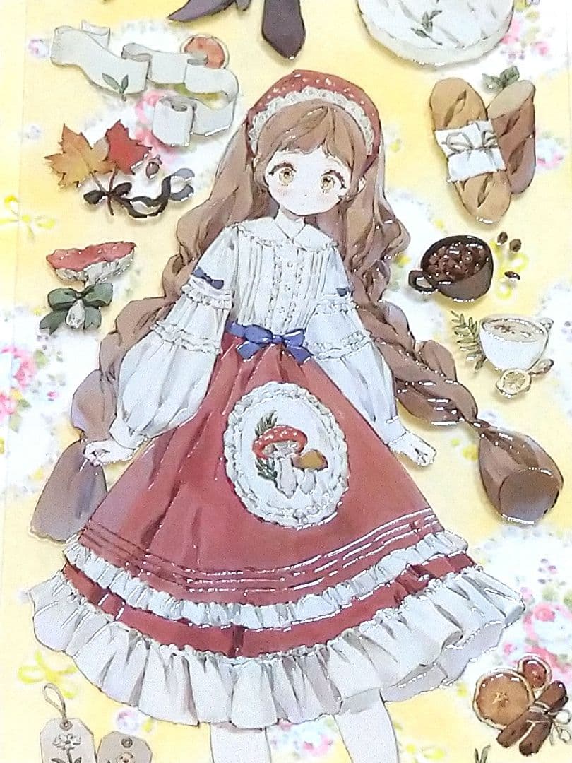 J1004＃花间小调(水晶)studiovi切り売り海外人物マステ女の子