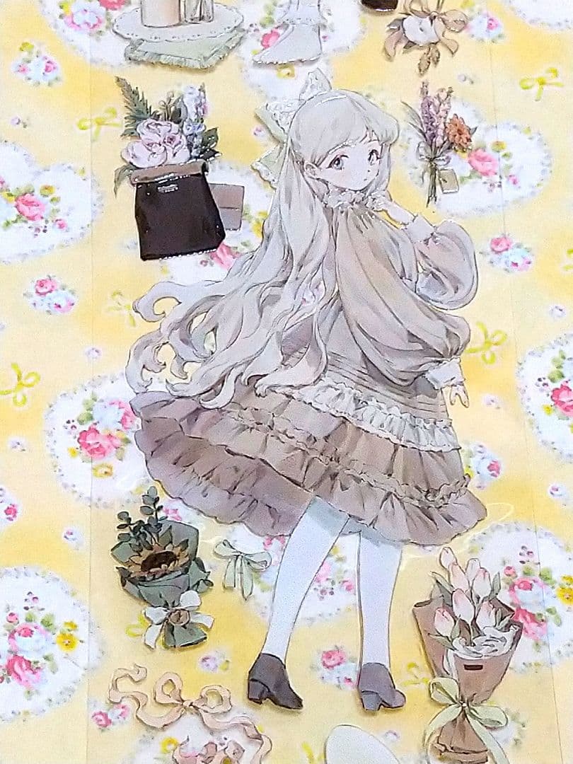 J1004＃花间小调(水晶)studiovi切り売り海外人物マステ女の子