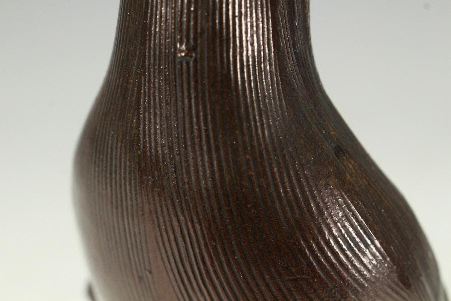 古備前 観音菩薩像 葡萄木敷き板(K-A645)