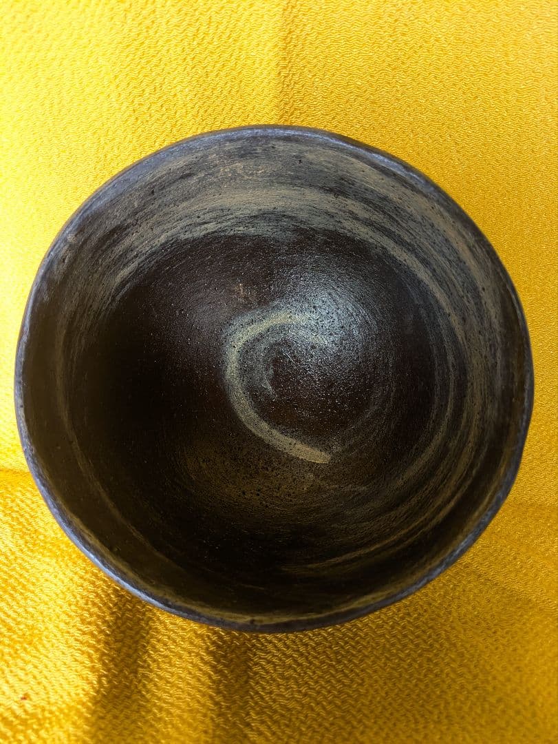 石彫茶碗、抹茶茶碗、石彫刻茶碗、安山岩茶碗、倉田辰彦作、日本製