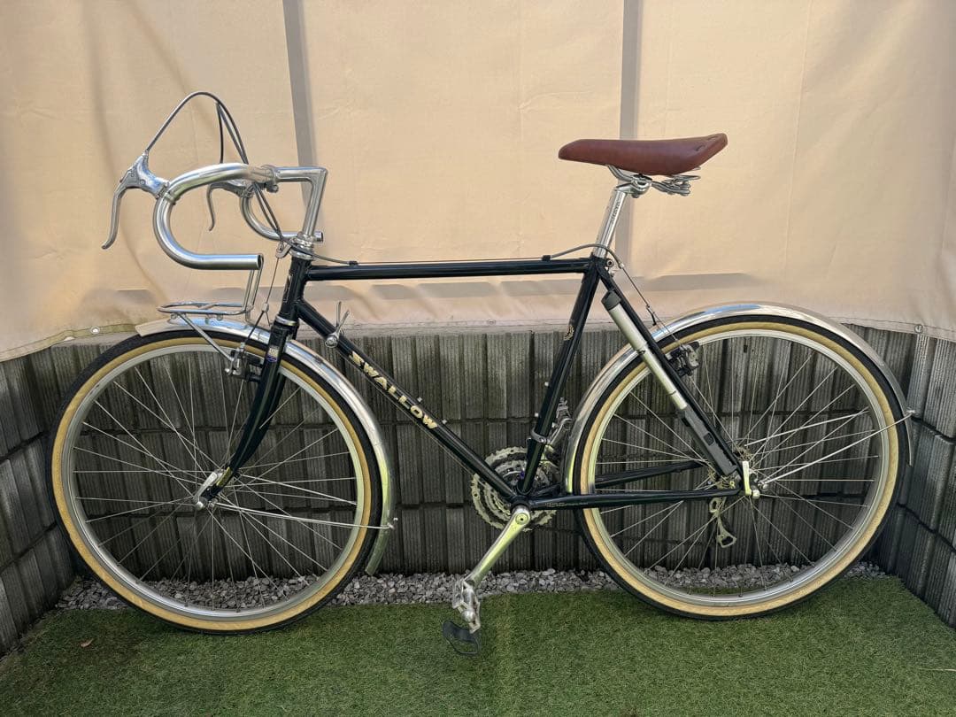 【関東】名車ARAYA アラヤ スワロー ランドナー クロモリ 500 26㌅