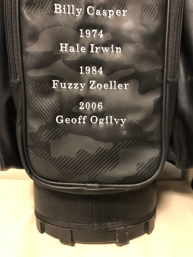 【送料込み】超希少　U.S. OPEN 優勝者キャディバッグ　アルミフレーム迷彩