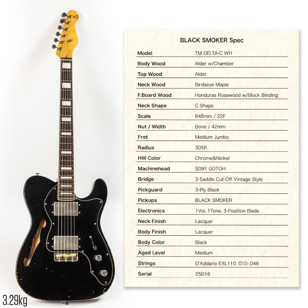 ギター Black Smoker TM DELTA-C WH BLACK