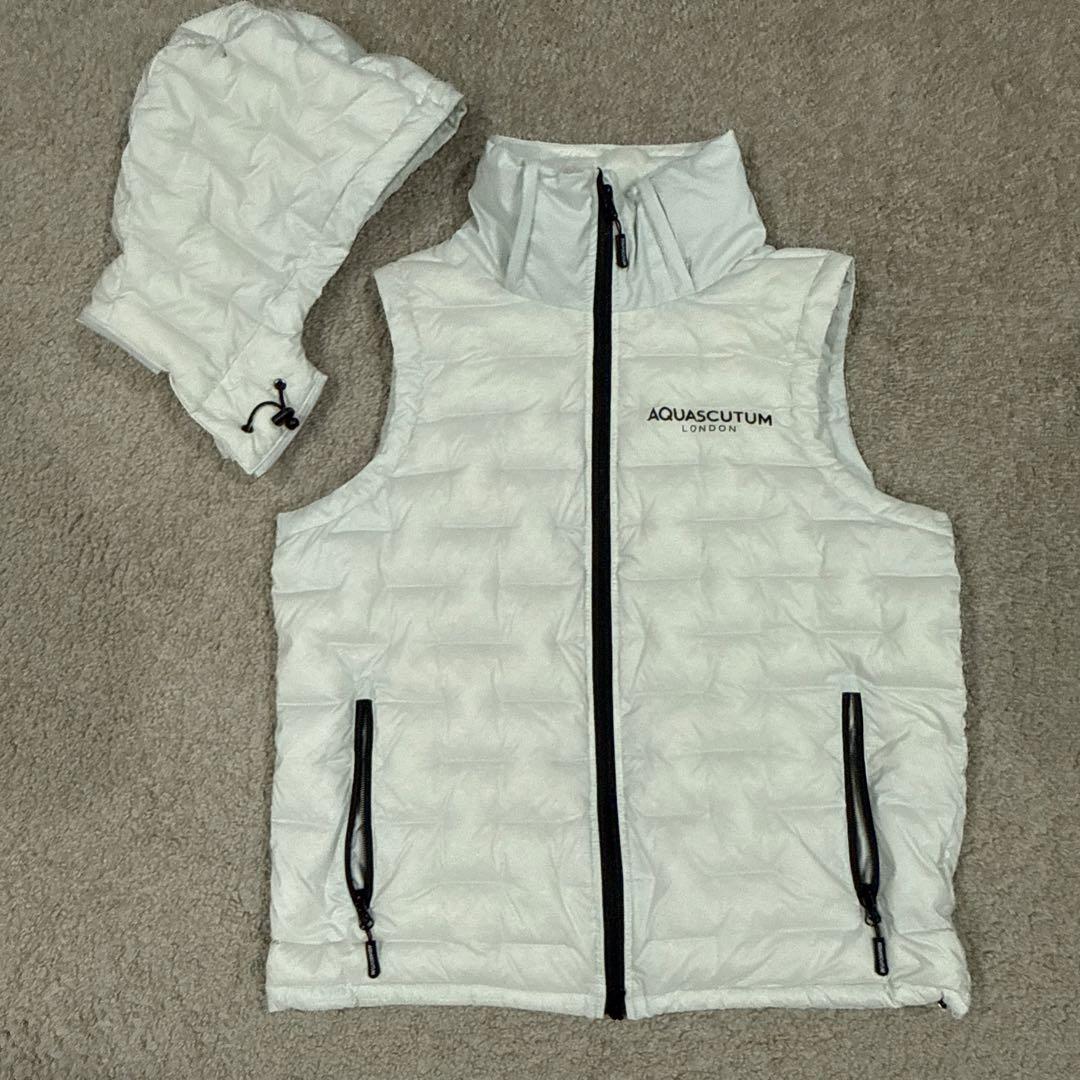 Aquascutun/アクアスキュータム ゴルフダウン90% ベスト パーカー