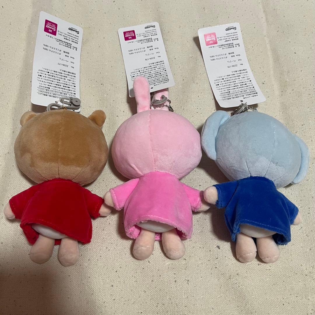 アベイル みんなのたあ坊 マスコットキーホルダー 3点セット