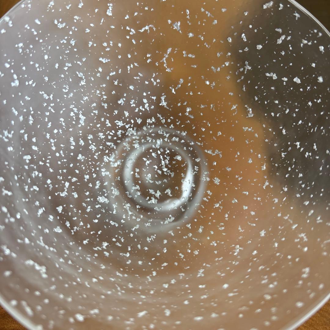 ぎやまん銀散し 硝子茶碗 義山 抹茶碗 茶道具 共箱（174t）