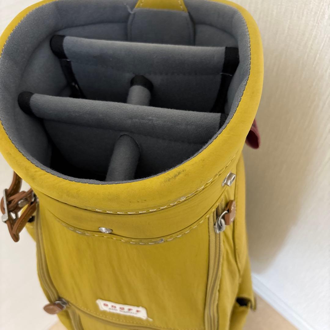 オノフ　キャディバッグ　マスタード