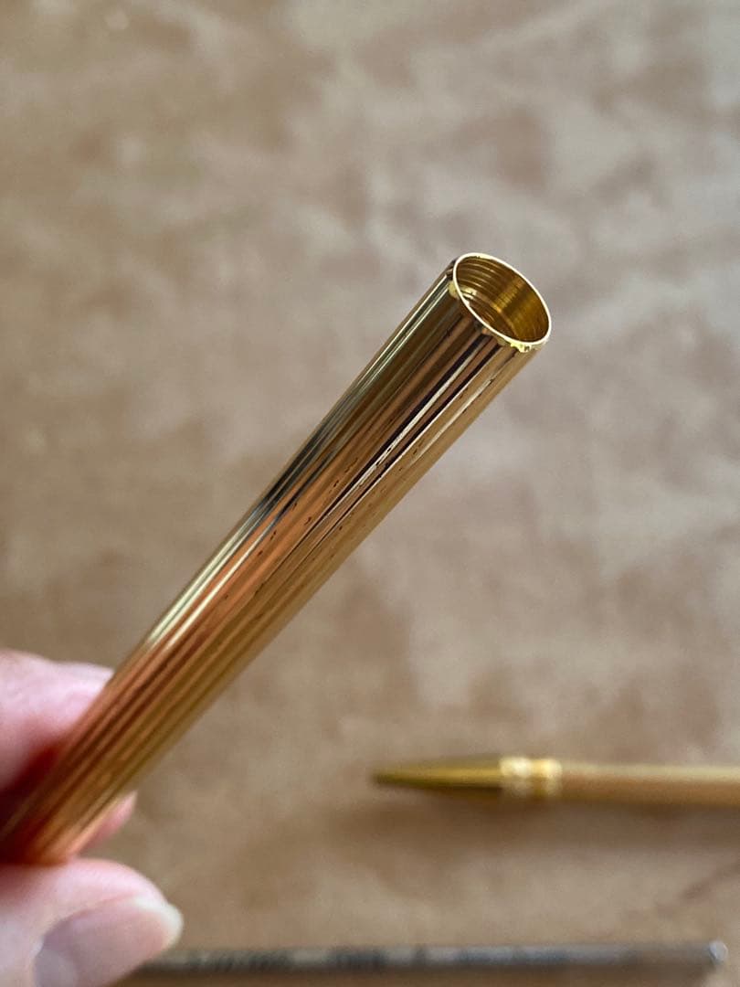 Cartier カルティエ トリニティ ツイスト式ボールペン インク黒ゴールド