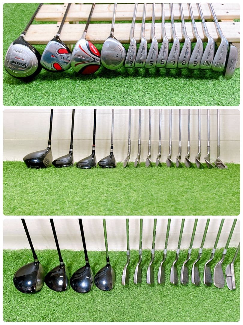 H10.スリクソン　初心者オススメ　ゴルフクラブ　メンズセット　右利き　14本