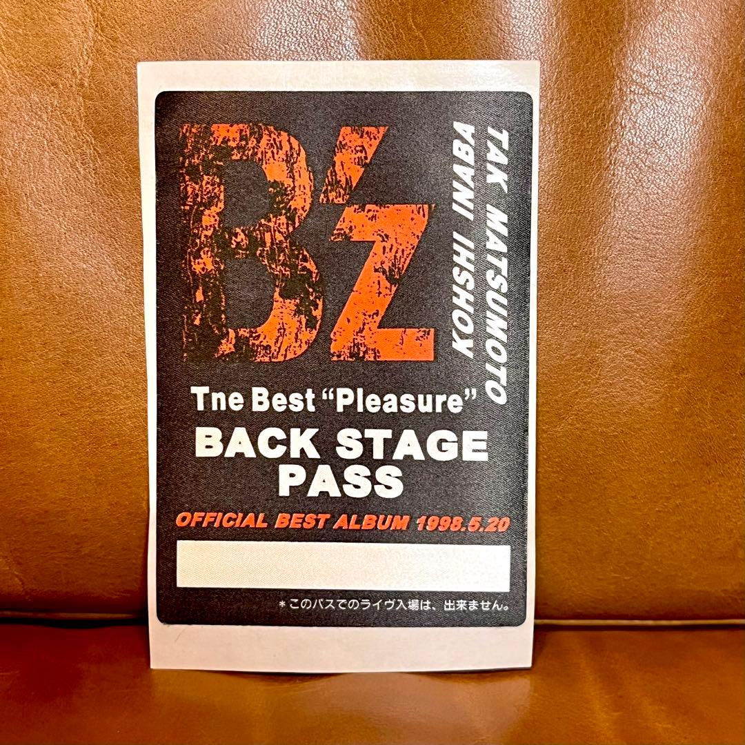 B'z The Best \"Pleasure\" バックステージパス ステッカー