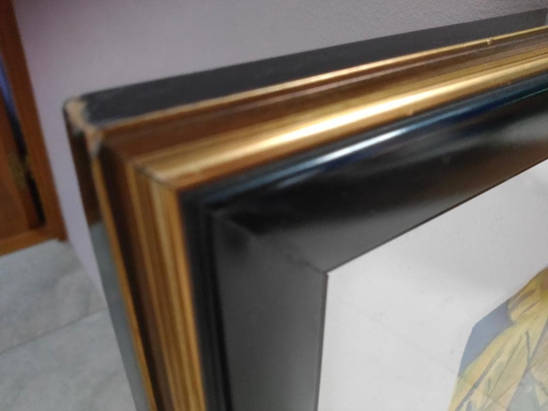 送料込【真作】Michael Leu　マイケル・ルー　リトグラフ　直筆サイン　猫