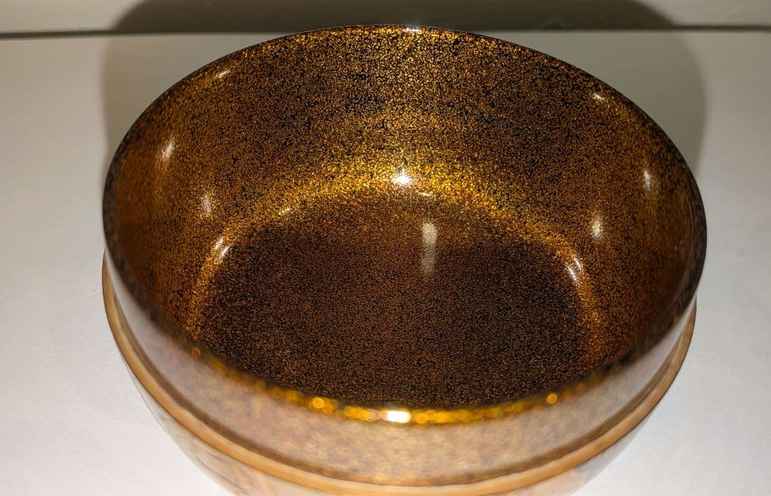 『舞楽蒔絵』平棗　小百合作　輪島塗　内金梨子地　高小百合　塗師茶道具茶器共布共箱