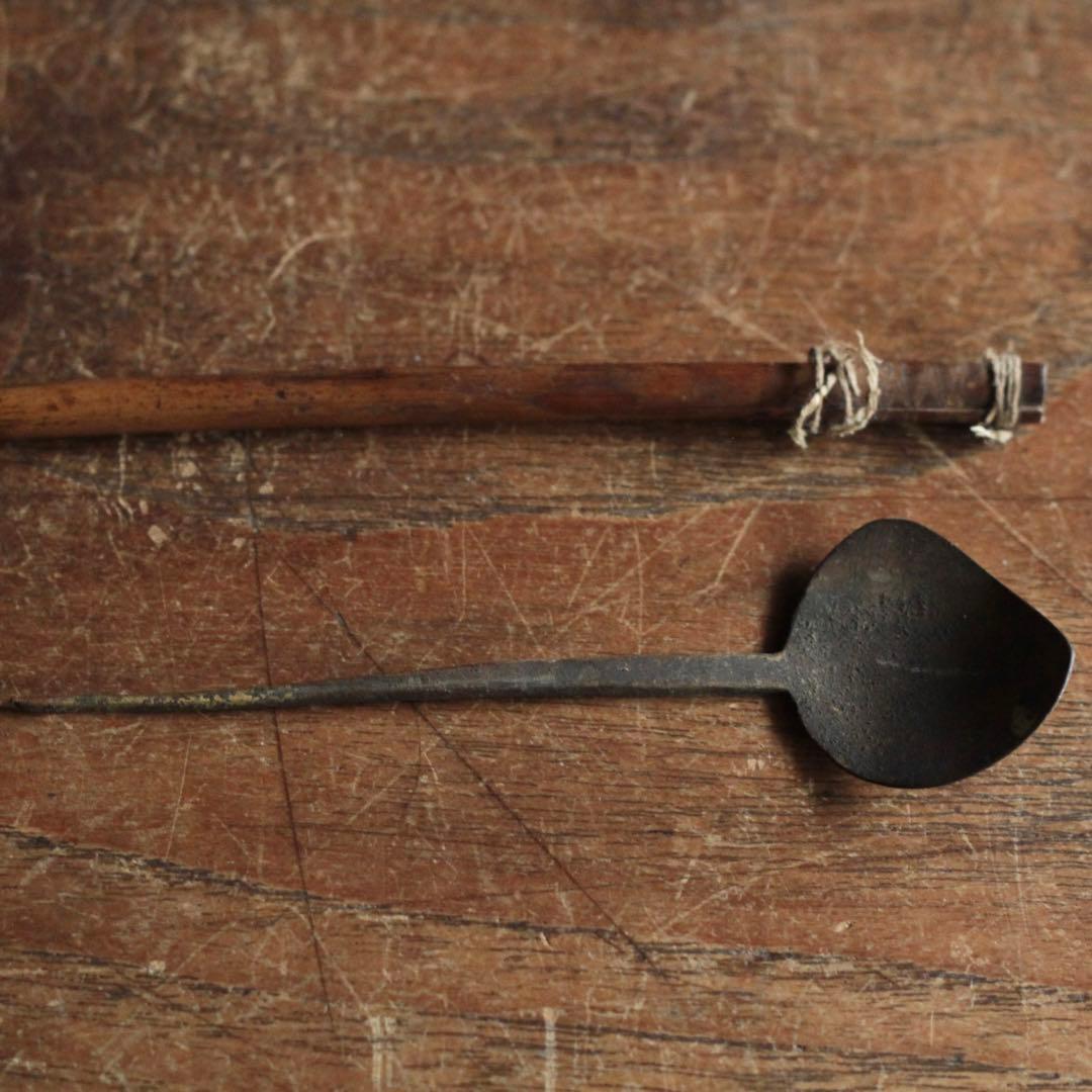 古い 薬匙 No.11 古道具 アンティーク 使えない スプーン