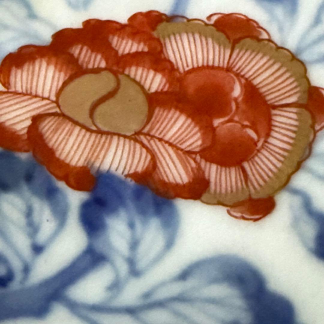 超限定21日20 時迄‼️強運献上大聖寺伊万里Dragon❌牡丹龍靏玉珍玩膾皿2客